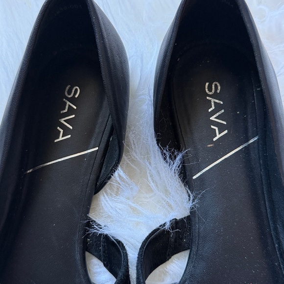 Anthropologie SAVA SOFTWALK D'ORSAY LENNOX FLATS SHOE Black size 39 US 8 - Picture 2 of 8